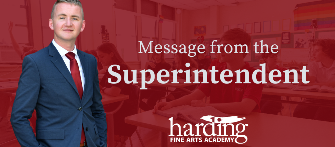 Message from Superintendent